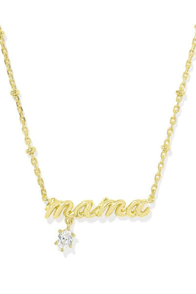 Mama Gold Crystal Necklace