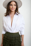 Cropped Poplin Top