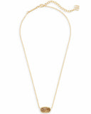 Elisa Gold Necklace in Orange Citrine