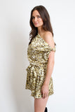 Leopard Abstract Romper