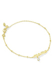 Mama Gold Crystal Bracelet