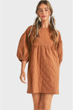 Quilted Babydoll Dress
