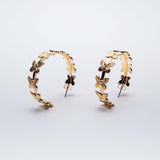 HELLO EDIE // Gold Butterfly Hoop