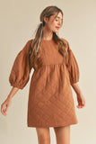 Quilted Babydoll Dress