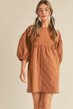 Quilted Babydoll Dress