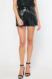Crinkle Leather Shorts // 2 colors