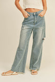 Mara Distressed Wide Leg