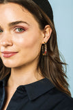 HELLO EDIE // Gemstone Baguette Hoops