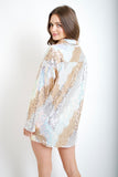 Zendaya Sequin Blouse