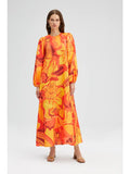 Sunset Abstract Maxi Dress