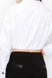 Cropped Poplin Top