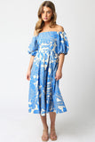 Riviera Floral Midi Dress