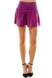 Purple Metallic Skort