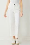 Tara Wide Leg Pant // white
