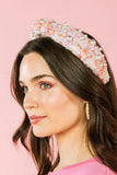 HELLO EDIE // Tweed Pearl Knot Headband