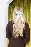 HELLO EDIE // Pearl Metallic Tweed Bow