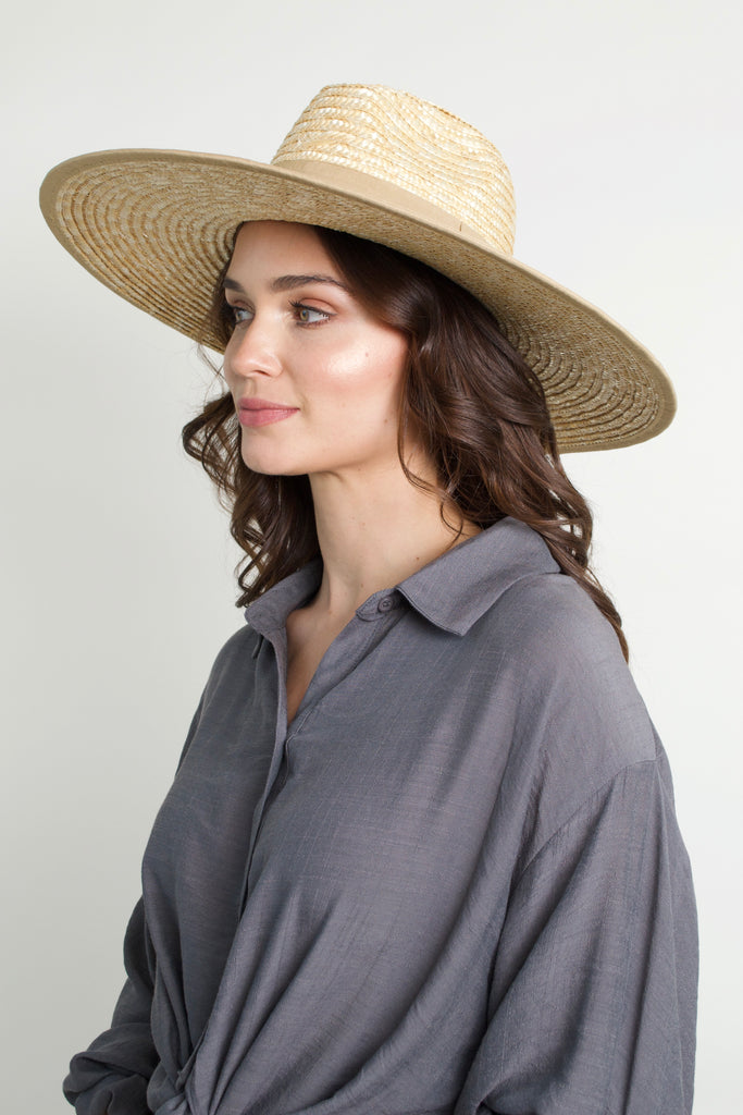 Cape Cod Wide Brim Fedora // Tan