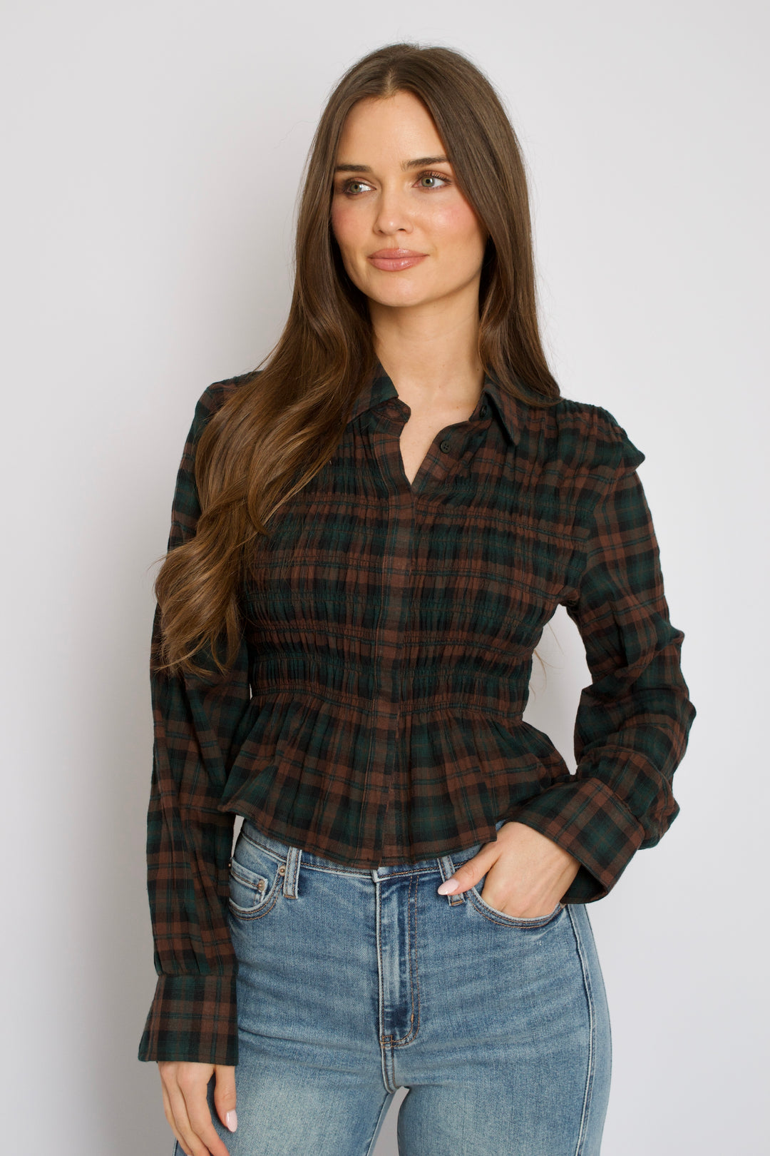 Willow Plaid Top