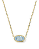 Elisa Luxe Pendent Necklace in Light Blue