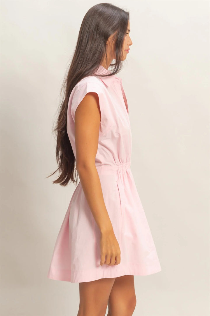 Lottie Mini Dress // pink