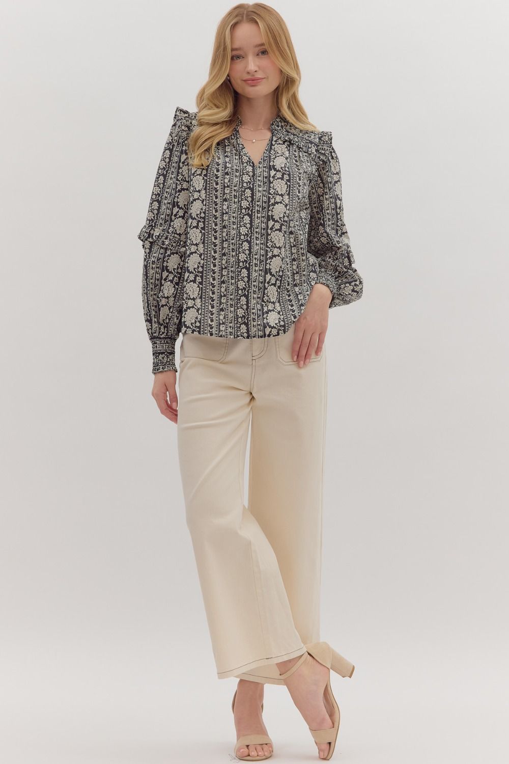 Winter Floral Top