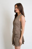Emilia Plaid Vest