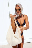 Crochet Hobo Bag // chocolate