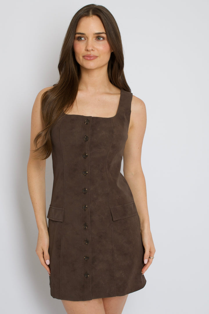 Carina Suede Mini Dress