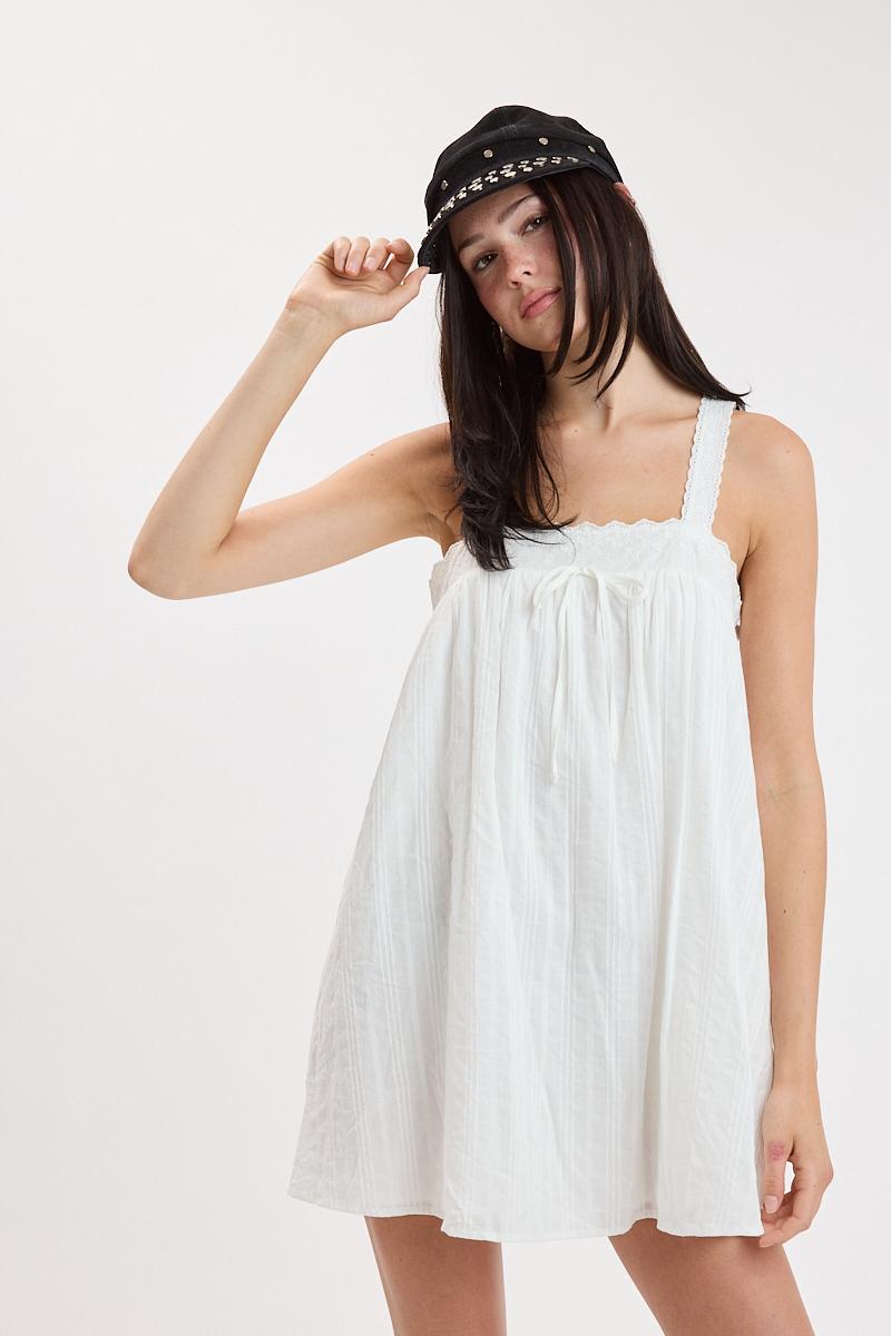 Lace Swing Mini Dress