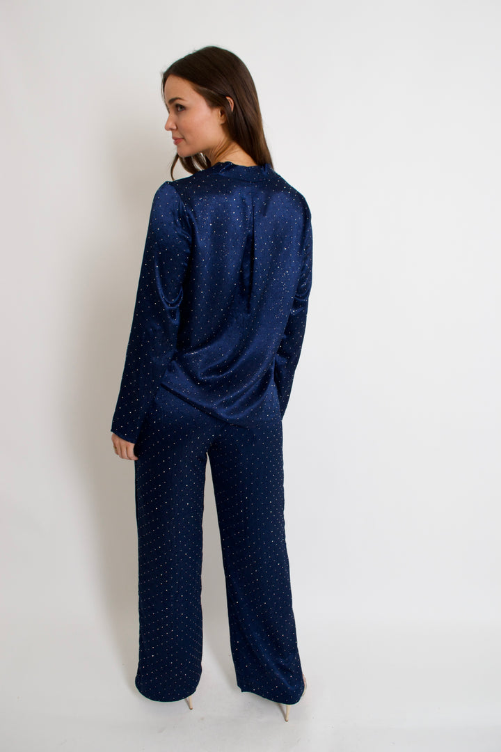 Billie Embellished Satin Pants