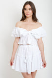 Ruffle Linen Top
