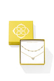 Ari and Haven Pavé Heart Necklaces