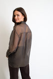 Espresso Organza Top