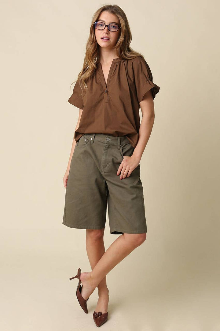 Haylie Ruffle Sleeve Top