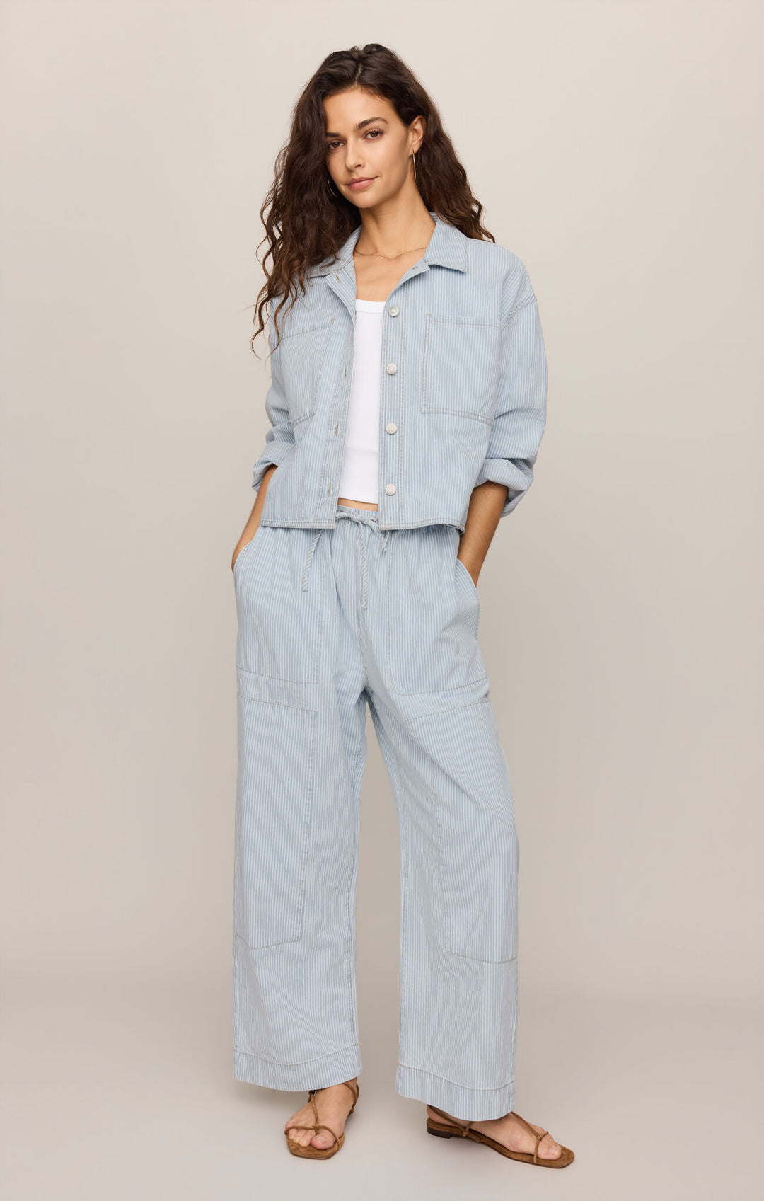 Erin Railroad Jacket in Seaboard Stripe