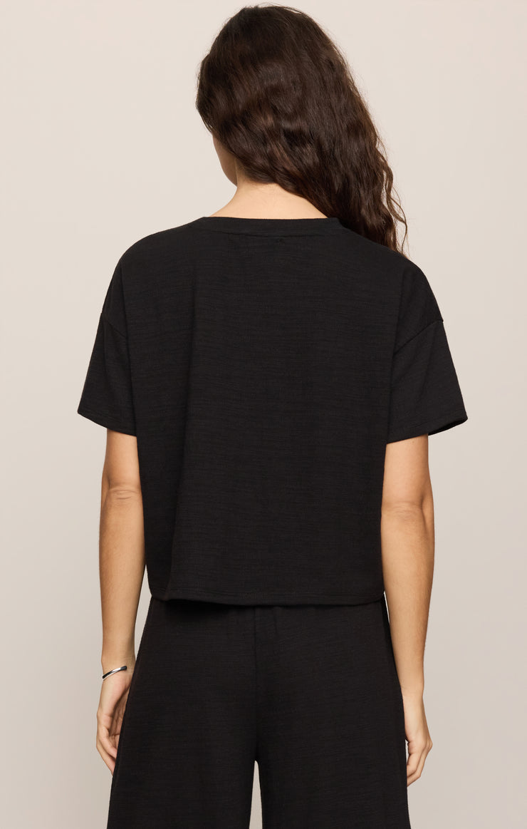 Sway Textured Tee // black