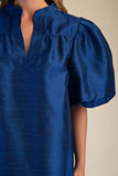 Kyla Puff Sleeve Dress // navy