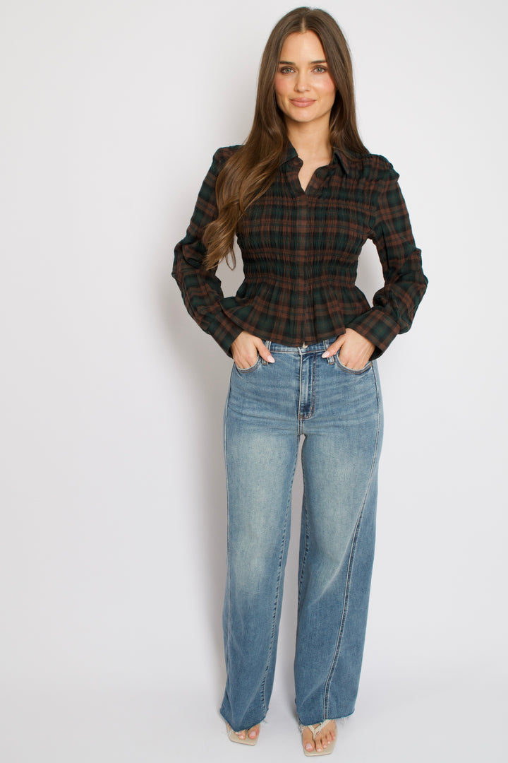 Willow Plaid Top