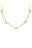 Bow Gold Strand Necklace