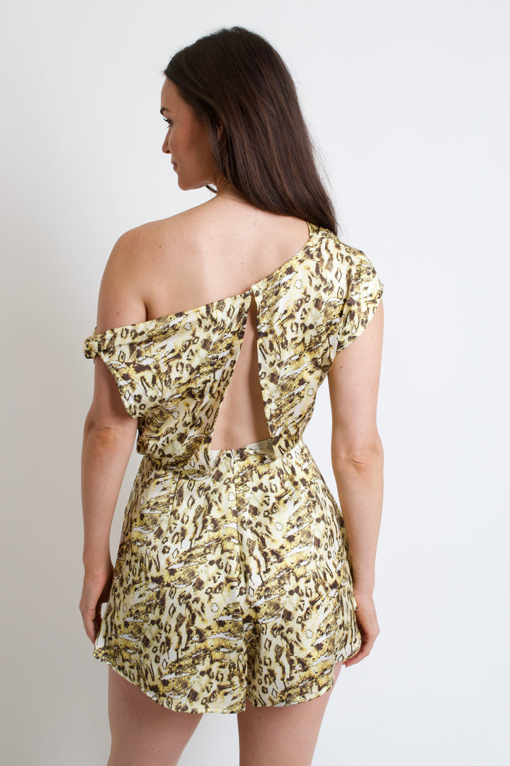 Leopard Abstract Romper