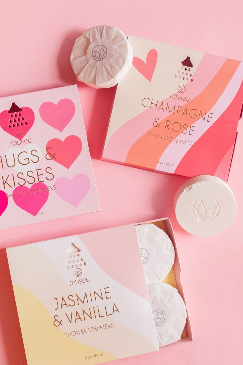 Champagne and Rose Shower Steamers