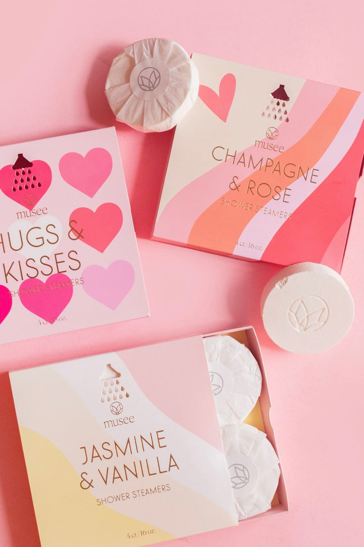 Champagne and Rose Shower Steamers