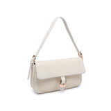 Gloria Straw Crossbody // ivory
