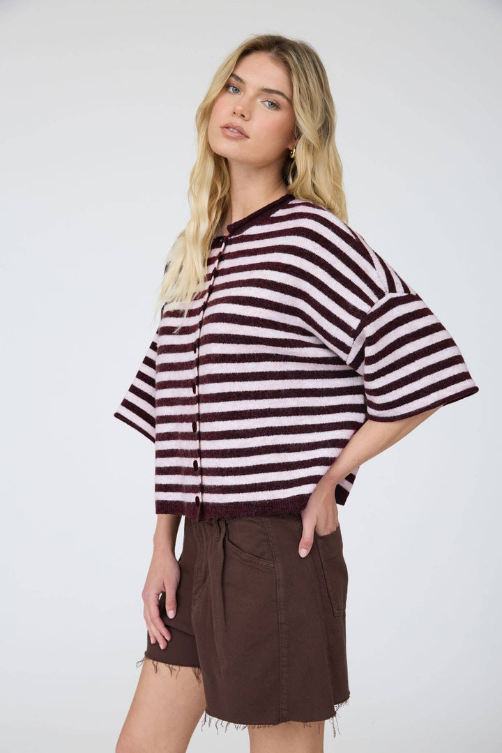 Miley Stripe Cardigan