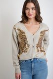 Tiger Sweater Cardigan