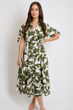 Emerald Canopy Shirt Dress