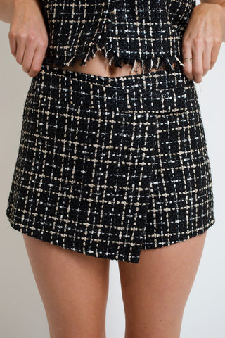Take Care Tweed Skort