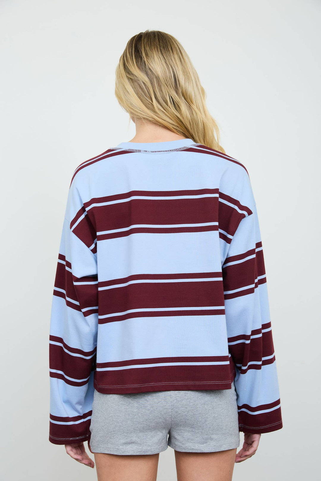 Rugby Stripe Tee // wine