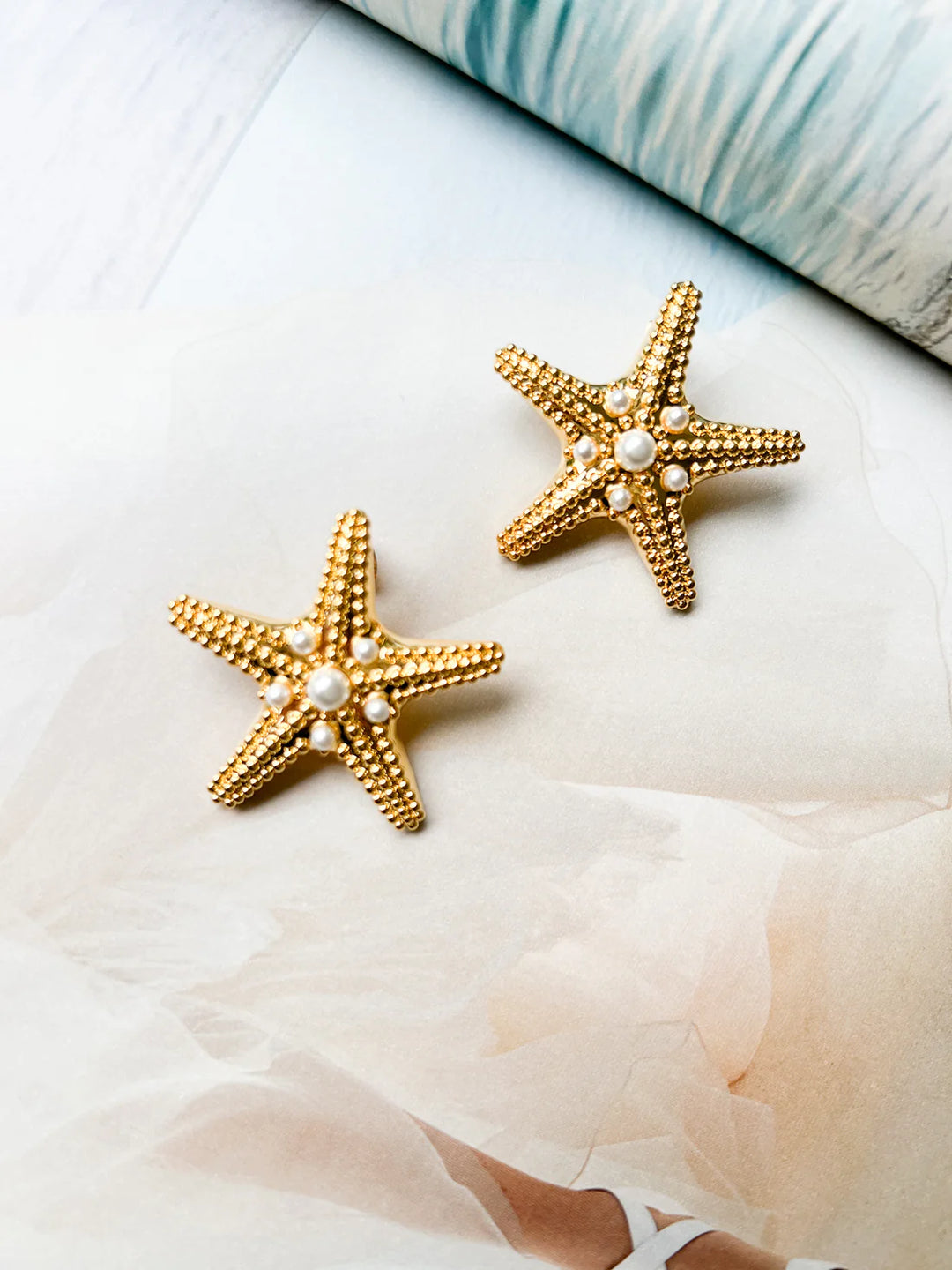 Pearl Starfish Studs
