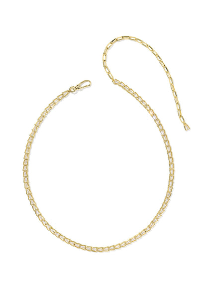Bella Tennis Necklace - Gold
